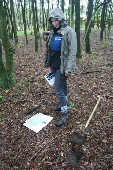 Ellen Desie van KU Leuven in Bomenpark Heesch