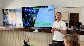 Dr. Jamie Craggs of the Coral Spawning Lab.