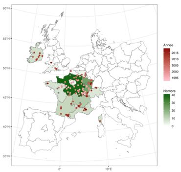 Europese voorbeeld-uitkapbossen. In 2020 zijn hier elf Duitse bossen aan toegevoegd. Deze staan, net als de Nederlandse voorbeeldbossen, nog niet op deze kaart