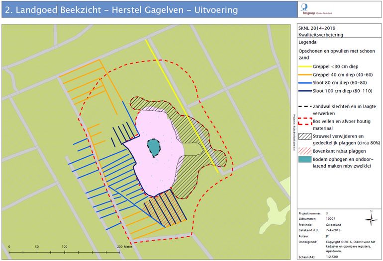 Uitvoering herstel Gagelven op Landgoed Beekzicht