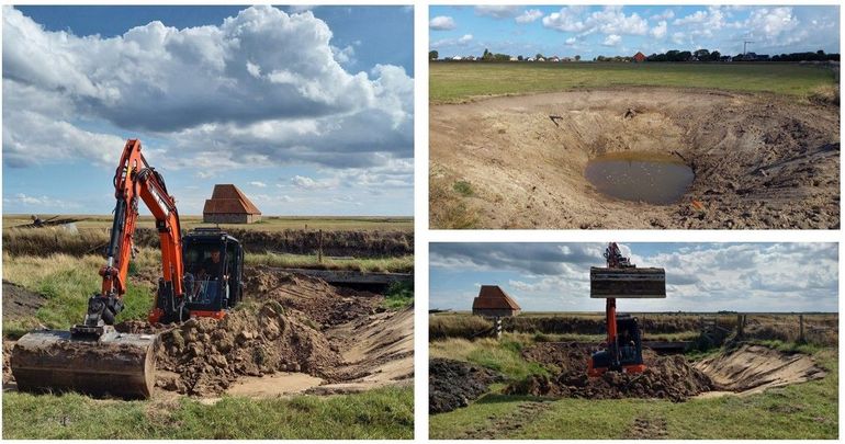 Een impressie van de werkzaamheden op Texel