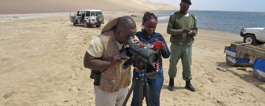 Tellers in Angola in actie