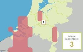 Verweachting van start bloei berken gemaakt op 6 maart 2012 voor 31 maart 2012