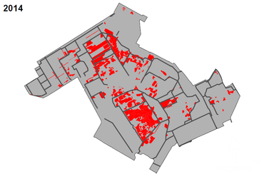 Vegetaties van hoogveenbulten in 2014