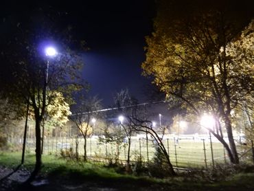 Lichtvervuiling door sportveldverlichting