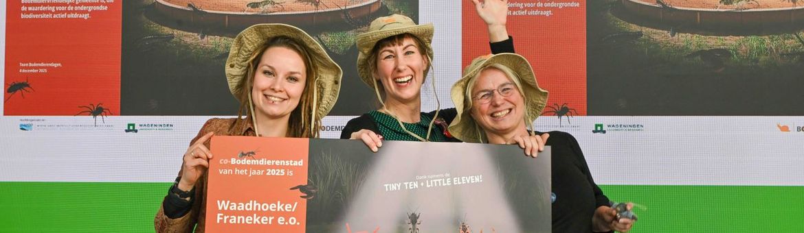 Winnaars Bodemdierenstad van het Jaar 2025 - Leeuwarden en Waadhoeke