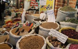 Salep knollen te koop in Teheran