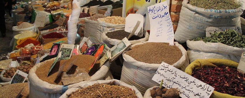 Salep knollen te koop in Teheran