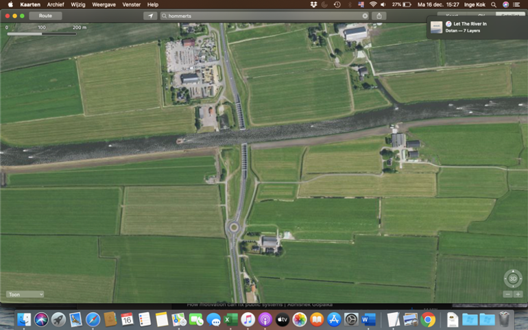 Luchtfoto van het Jeltesleat-aquaduct bij Hommerts