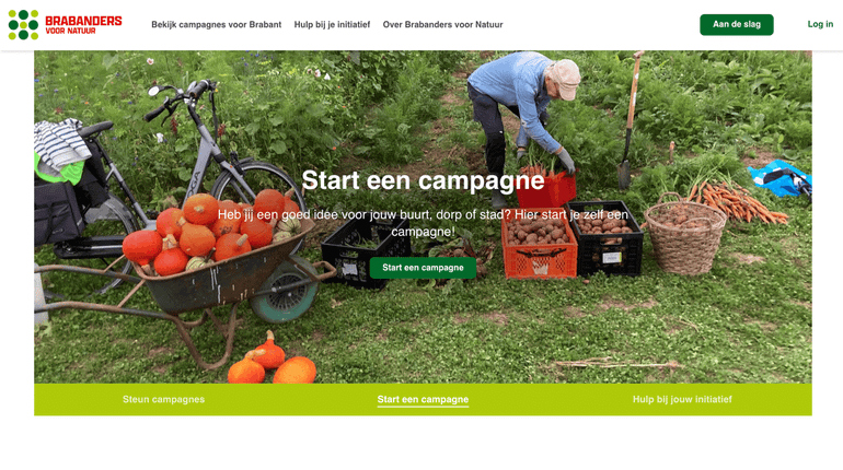 Heeft u een goed, groen idee? En zorgt dat voor actieve samenwerking onder inwoners bij het groener maken van hun omgeving? Meld uw initiatief dan aan op de website Brabandersvoornatuur.nl