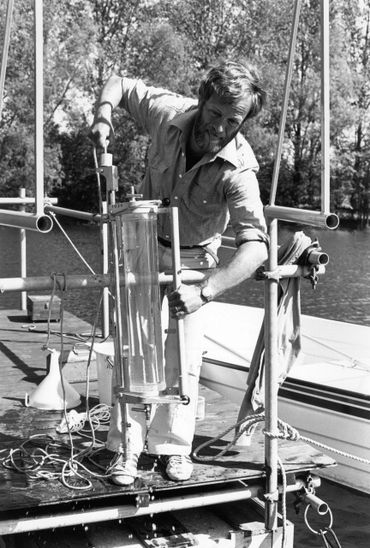 In 1980, water sampling with a ‘water scooper’ was a regular occurrence at Plasje Vechten