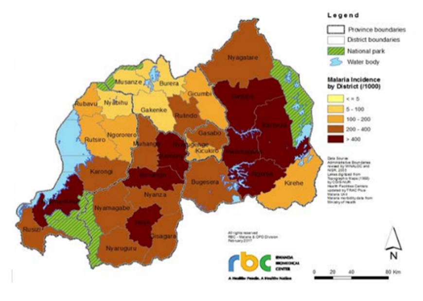 malaria transmission map