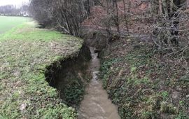 Diepe insnijding in het Zuid-Limburgse Heuvelland