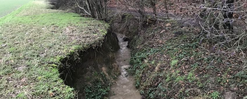 Diepe insnijding in het Zuid-Limburgse Heuvelland