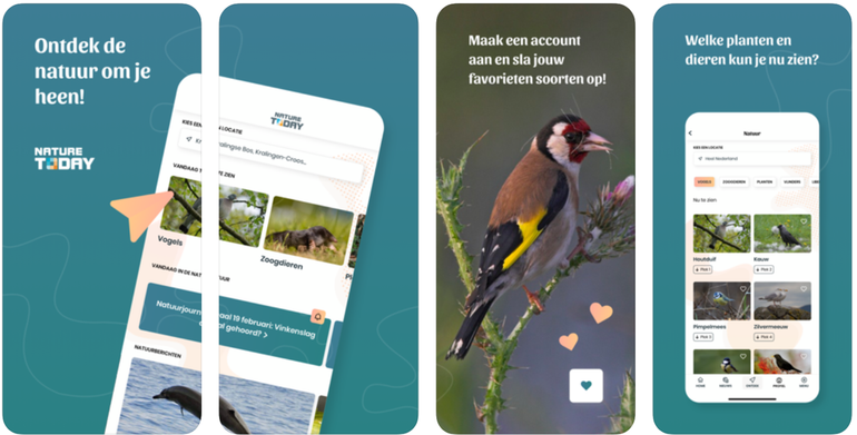 Screenshot Nature Today apps in de App stores