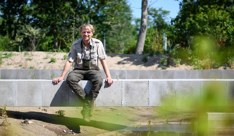 Boswachter Joeri heeft de duintuin namens PWN aangelegd om anderen te inspireren op een meer natuurlijke manier te tuinieren