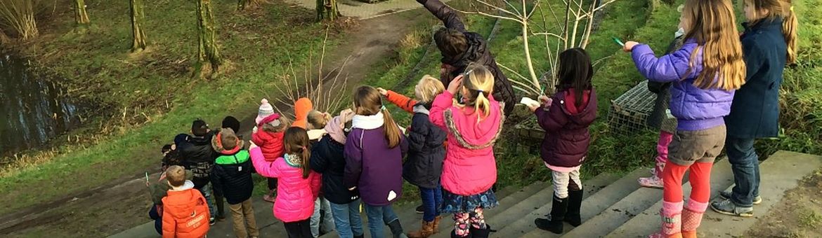 Basisschoolkinderen doen mee aan de Nationale Tuinvogeltelling
