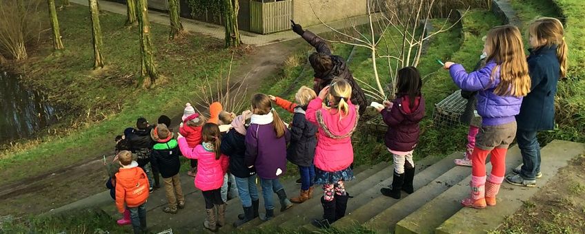 Basisschoolkinderen doen mee aan de Nationale Tuinvogeltelling