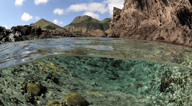 Saba land meets water