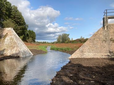 Garlogie dam in Schotland na