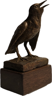 De Heimans en Thijsse Prijs bestaat uit een bronzen spreeuw