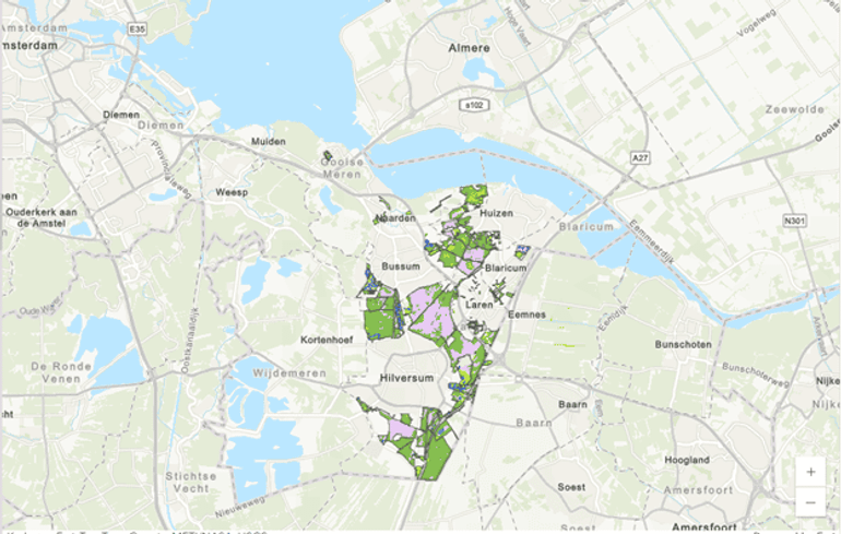 Het Goois Natuurreservaat op de kaart 