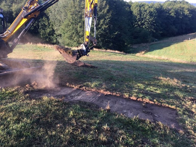 Op Vosgrubbe-Oost is twintig centimeter van de bovengrond afgeplagd