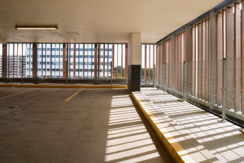 Nieuwe gevel parkeergarage