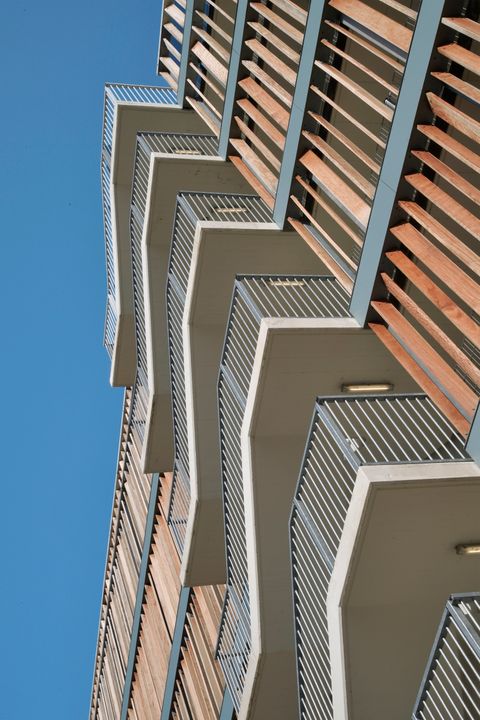 Nieuwe gevel parkeergarage