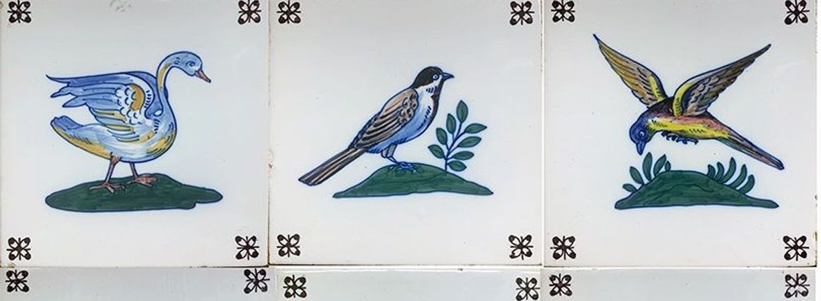 Vogeltegels door Jan van Hulst ( ca. 1920)