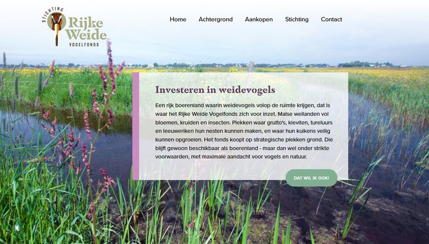 Rijke Weidevogelfonds homepage