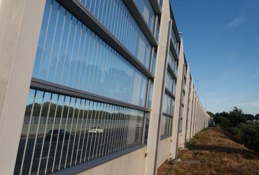 Vogelvriendelijke geluidschermen A8