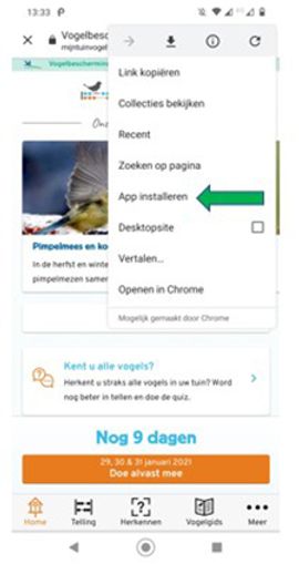 Webapp Tuinvogeltelling Android