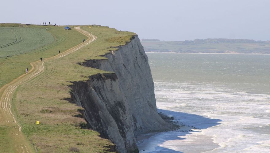 Cap Blanc-Nez wandelpad en hoog water / Nathalie van Koot