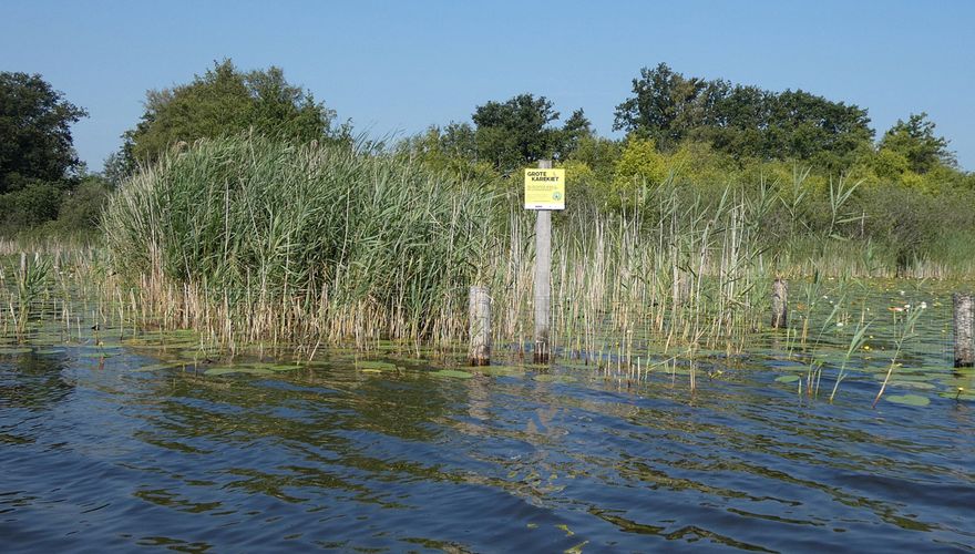 Rietkraag met infobordje / Jan van der Winden