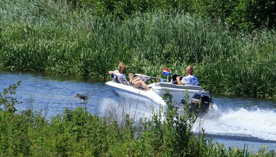 Watervogels verstoord door speedboten / Johan Poffers