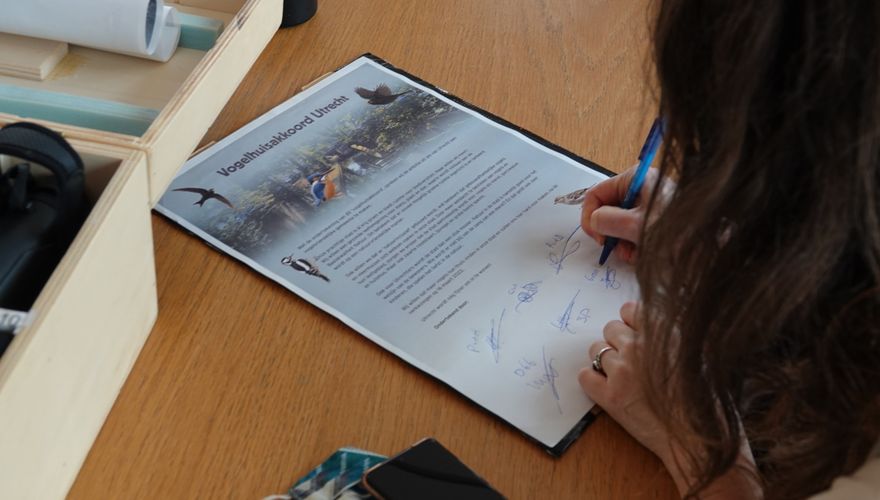 Ondertekening Vogelhuisakkoord Utrecht