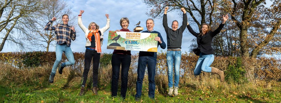 Uitreiking Gouden Leeuwerik aan Peter Harry Mulder en Eline Ringelberg