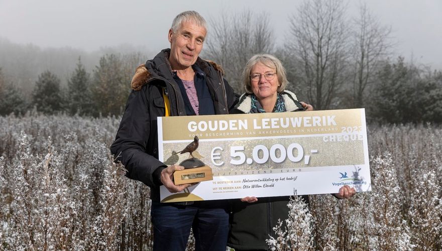 Prijswinnaars Gouden Leeuwerik Otto Willem Eleveld en Hanneke Eleveld- Hingstman / Fred van Diem