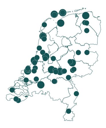 Kaart NL bladkoning