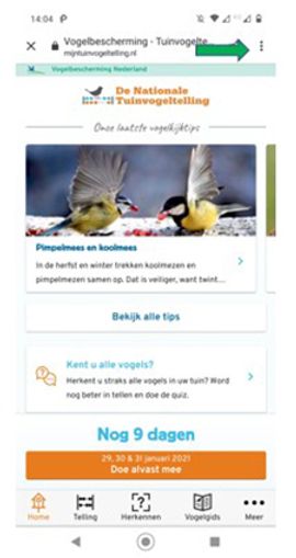 Webapp Tuinvogeltelling Android