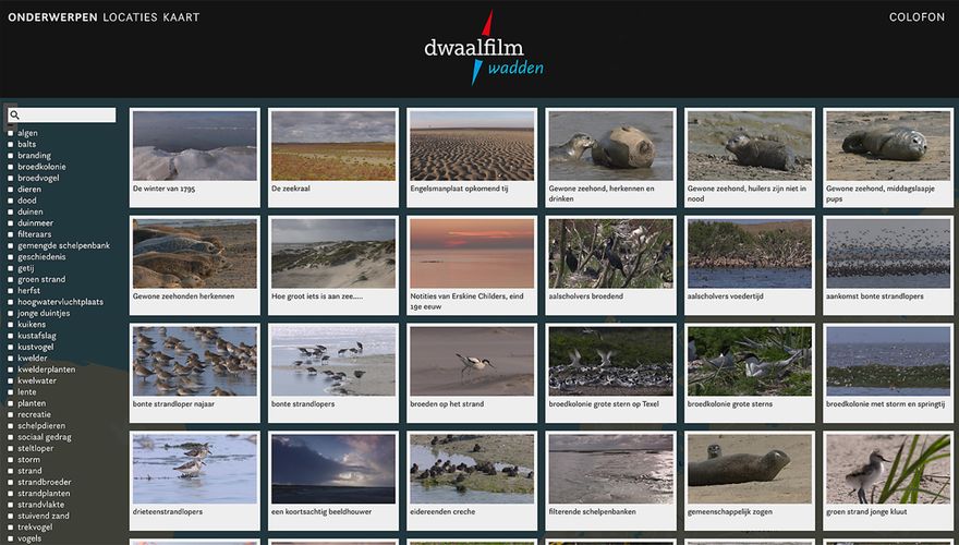 Dwaalfilm Wadden onderwerpen