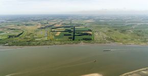 Prosperpolder (links), Hedwigepolder en Verdronken land van Saeftinge (rechts) / Shutterstock