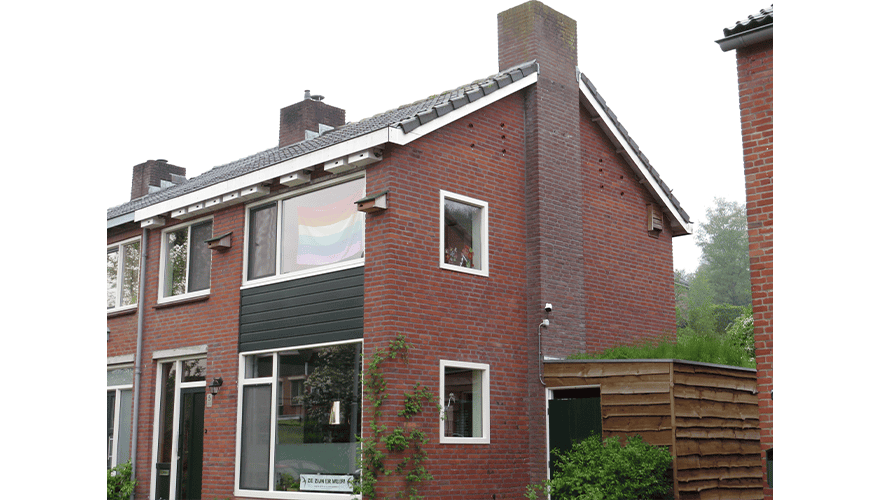 Rijtjeshuis Jochem Kühnen, gierzwaluwen Beleef de Lente