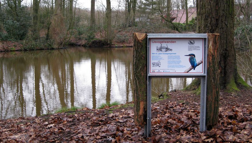 IJsvogelwand Infopaneel Ken en Geniet