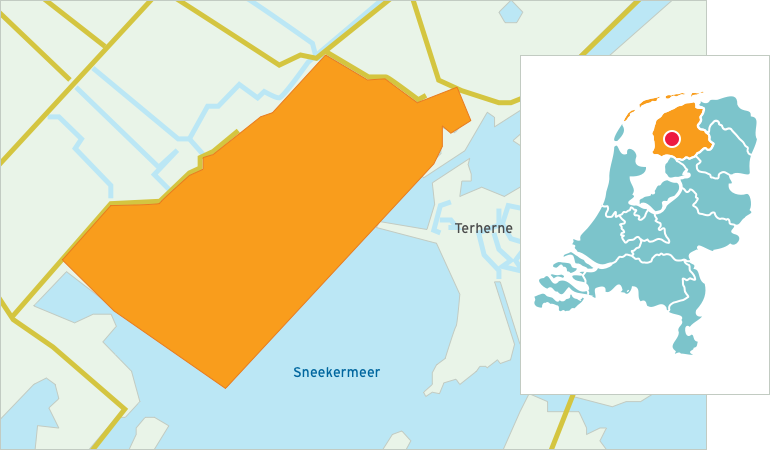 Kaart Sneekermeergebied