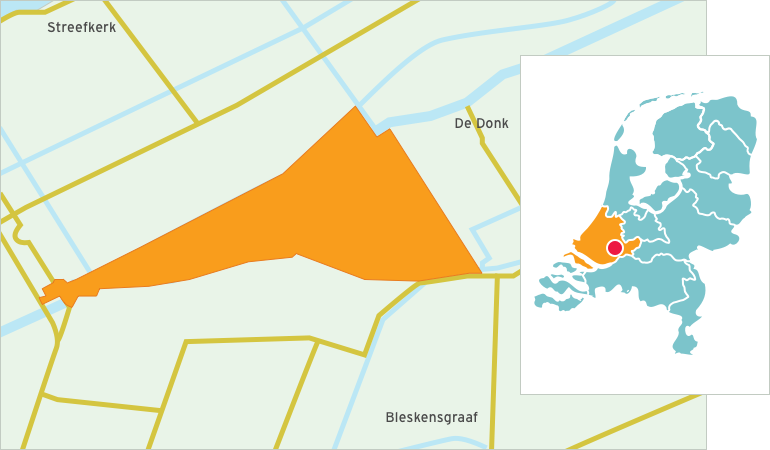 Kaart Donkse Laagten