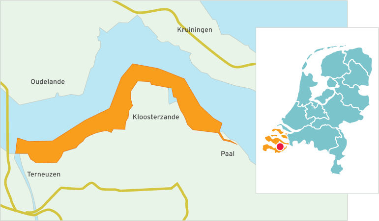 Kaartje Westerschelde, Paal, Terneuzen