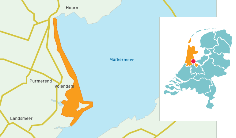 Kaart Markermeer - Gouwzee