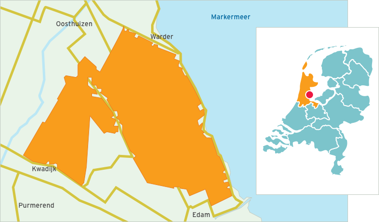 Kaart Polder Zeevang